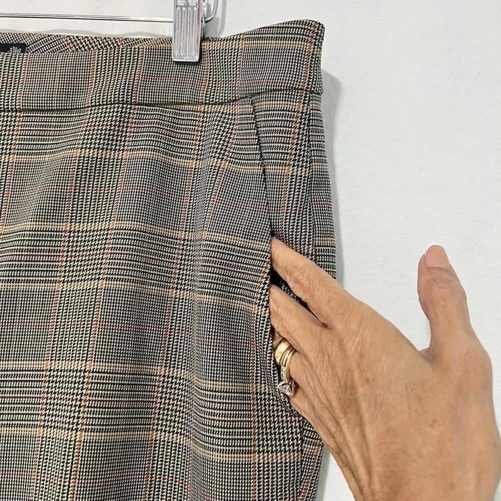 Lauren Ralph Lauren Houndstooth Wool Blend Wide Leg Slacks Pants 14 Classic Prep - Picture 4 of 11